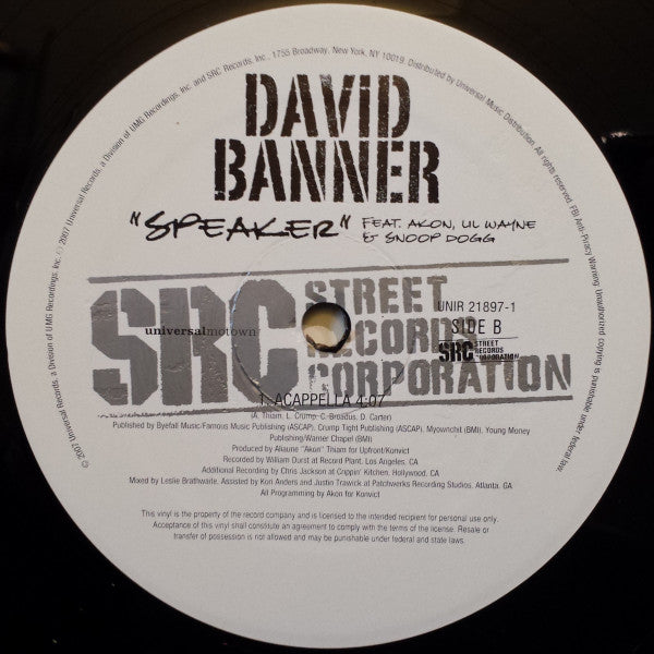David Banner - Speaker