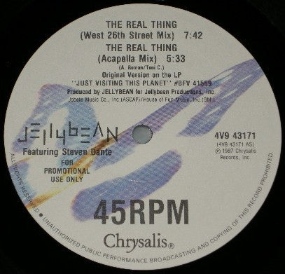 John "Jellybean" Benitez - The Real Thing