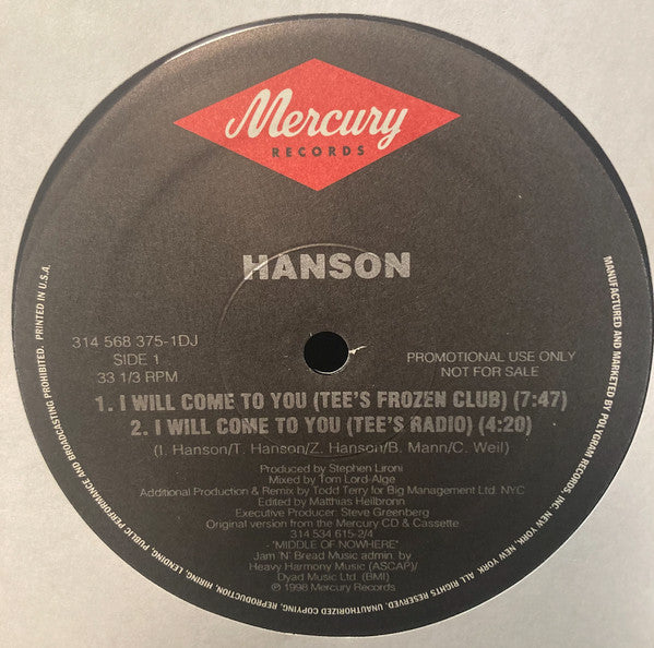 Hanson - I Will Come To You