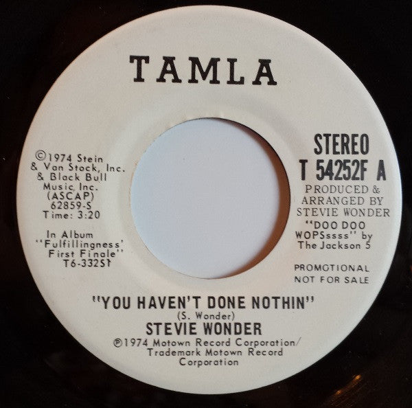 Stevie Wonder - You Haven't Done Nothin'