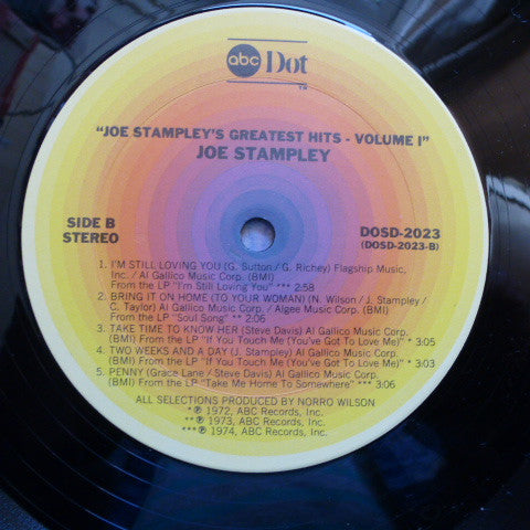 Joe Stampley - Greatest Hits Volume 1