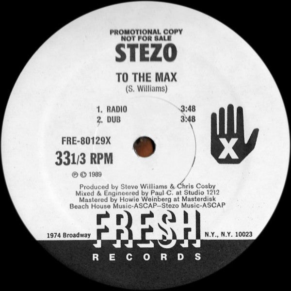 Stezo - To The Max b/w It's My Turn