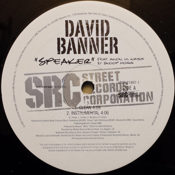 David Banner - Speaker