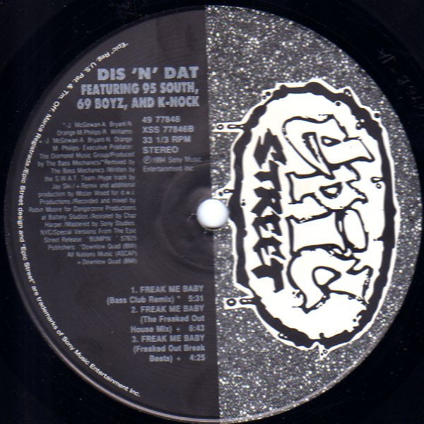 Dis 'N' Dat - Freak Me Baby