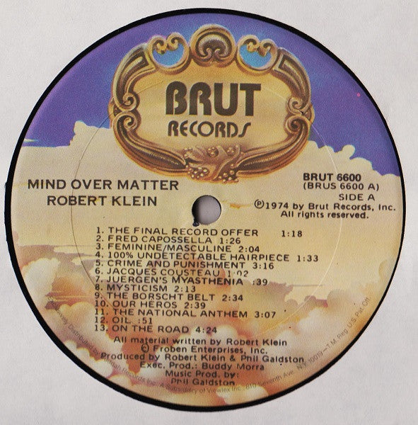 Robert Klein - Mind Over Matter