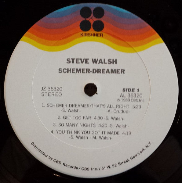 Steve Walsh - Schemer Dreamer