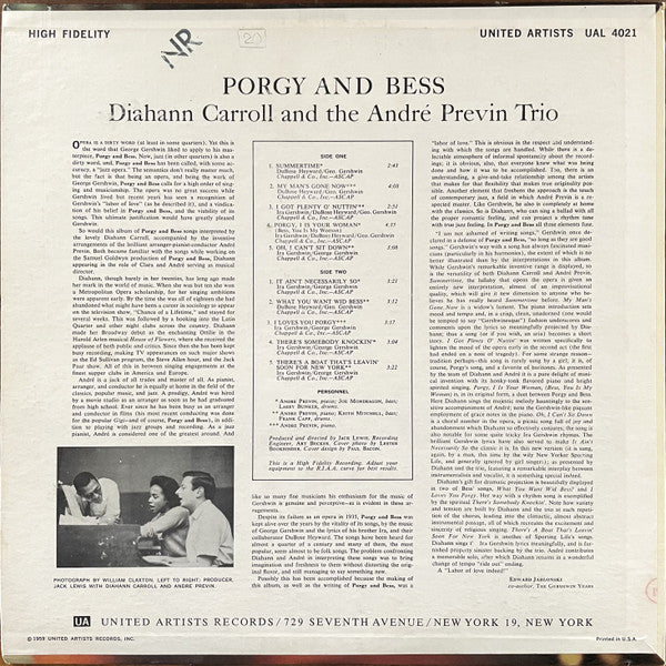 Diahann Carroll - Porgy And Bess