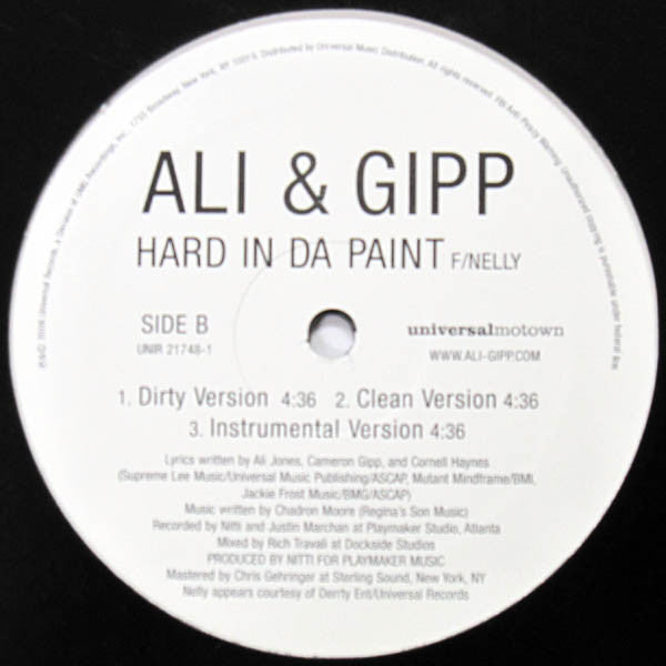 Ali & Gipp - Hard In Da Paint