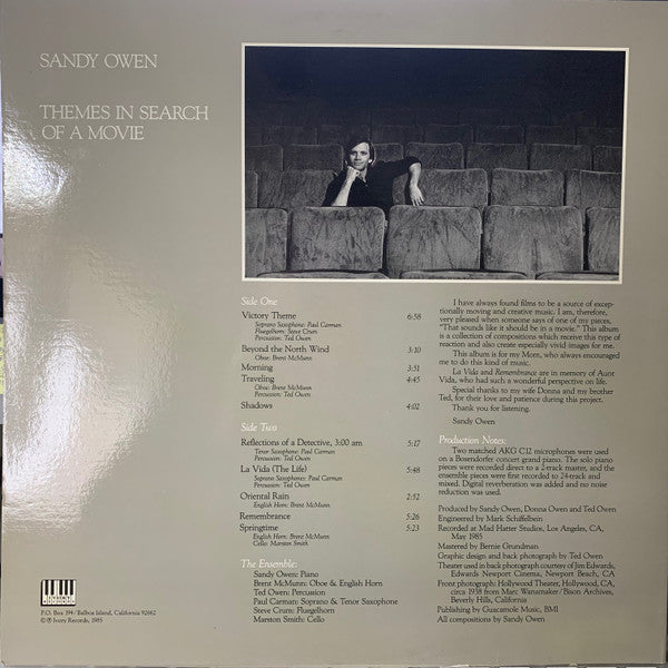 Sandy Owen - Themes In Search Of A Movie