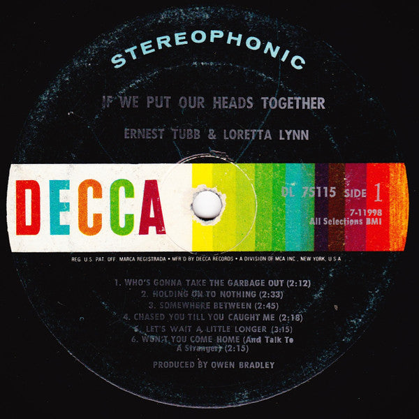 Ernest Tubb - If We Put Our Heads Together