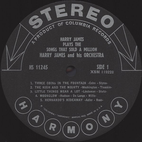 Harry James And His Orchestra - Songs That Sold A Million