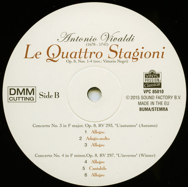 Antonio Vivaldi - Le Quattro Stagioni The Four Seasons = Die Vier Jahreszeiten = Les Quatre Saisons