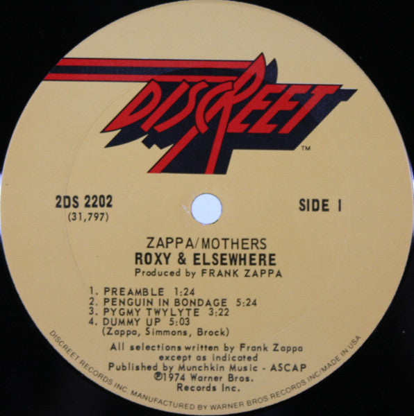 Frank Zappa - Roxy & Elsewhere