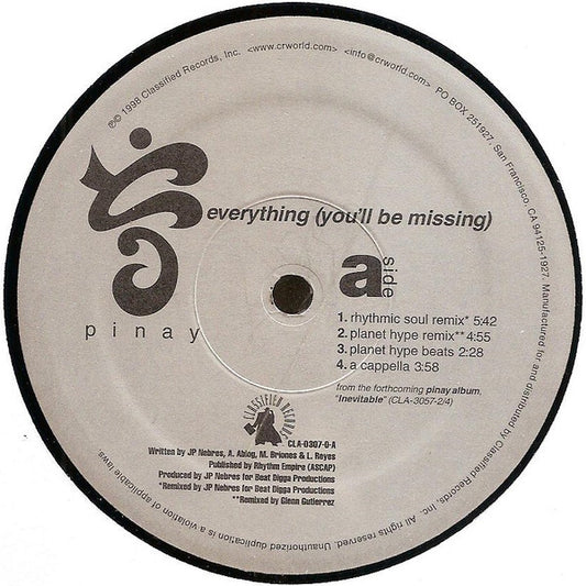 Pinay - Everything (You'll Be Missing)