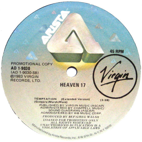 Heaven 17 - We Live So Fast / Temptation