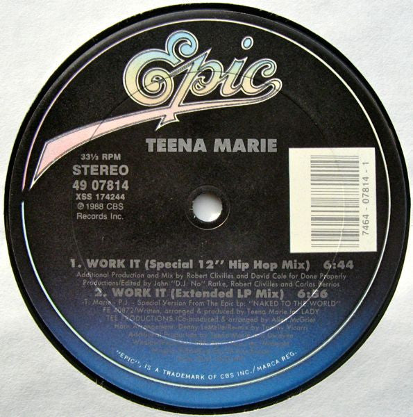 Teena Marie - Work It
