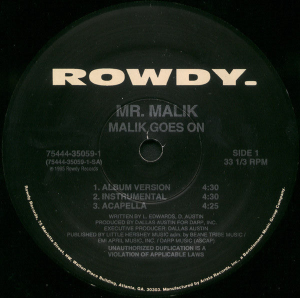 Mr. Malik - Malik Goes On