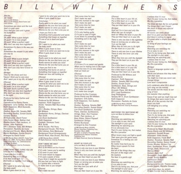 Bill Withers - Watching You Watching Me