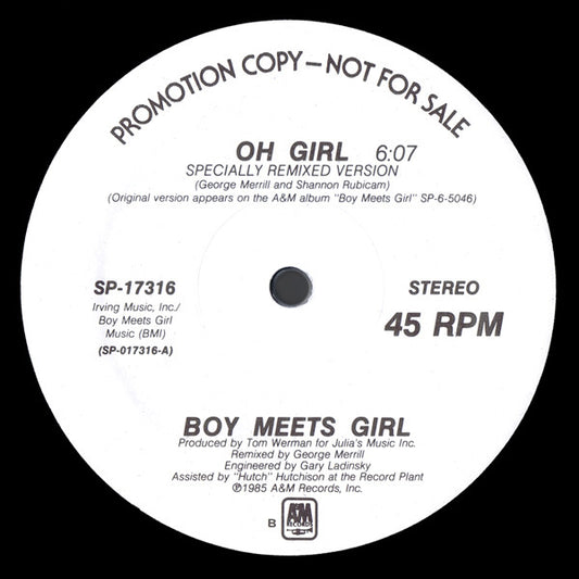 Boy Meets Girl - Oh Girl