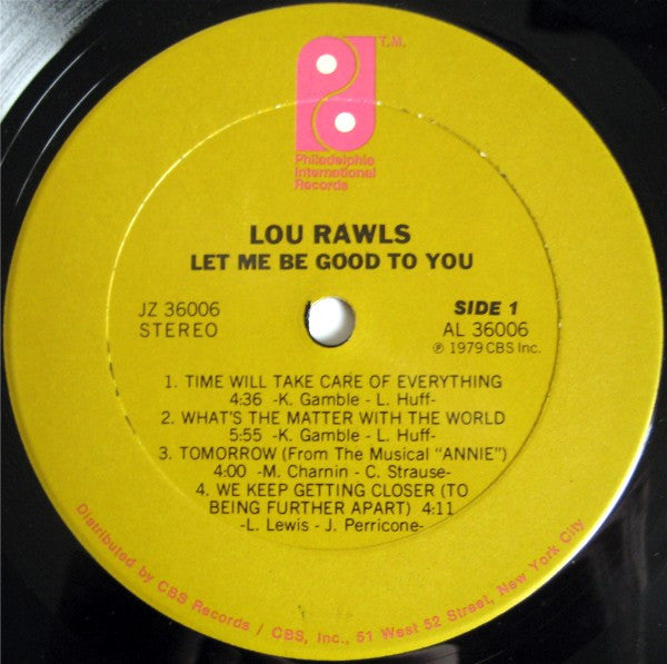 Lou Rawls - Let Me Be Good To You