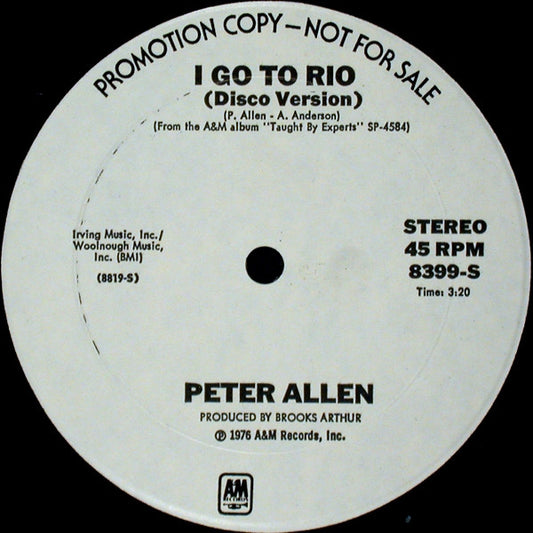 Peter Allen - I Go To Rio (Disco Version)