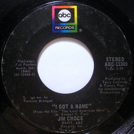 Jim Croce - I Got A Name / Alabama Rain