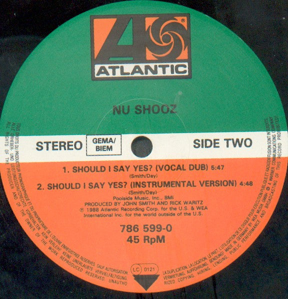 Nu Shooz - Should I Say Yes?