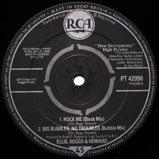 Ellis, Beggs & Howard - Big Bubbles, No Troubles