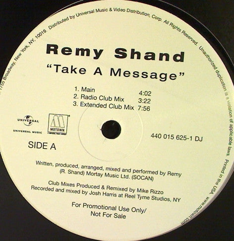 Remy Shand - Take A Message