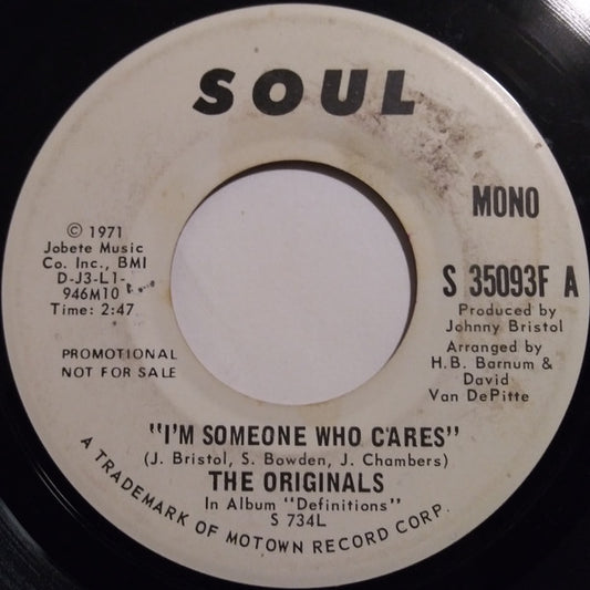 The Originals - I'm Someone Who Cares