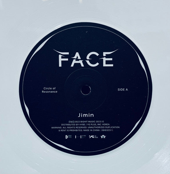 Jimin (2) - Face [WHITE VINYL]