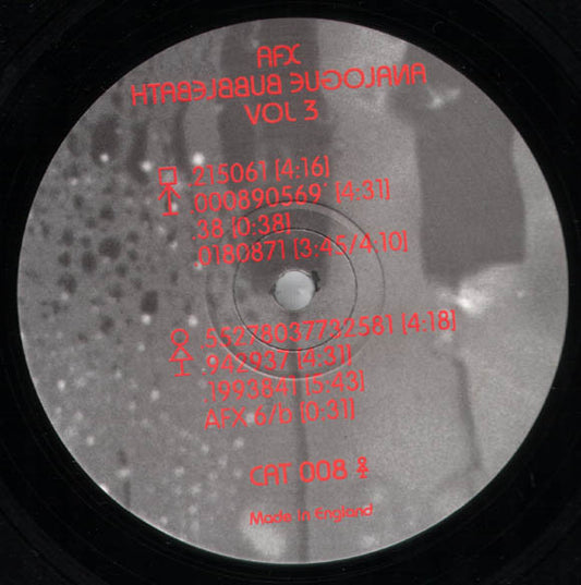 Aphex Twin - Analogue Bubblebath Vol 3