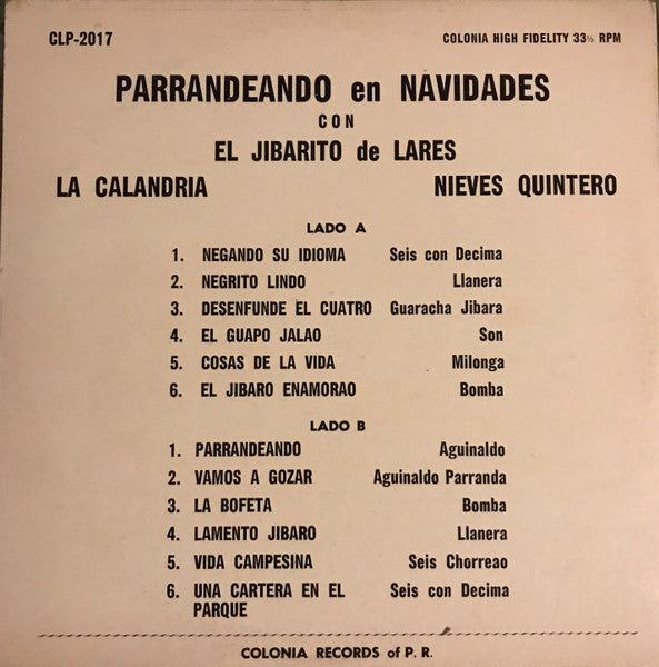 El Jibarito De Lares - Parrandeando En Navidades
