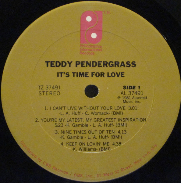 Teddy Pendergrass - It's Time For Love