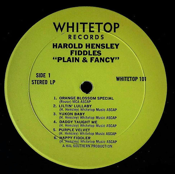 Harold Hensley Fiddles "Plain & Fancy"