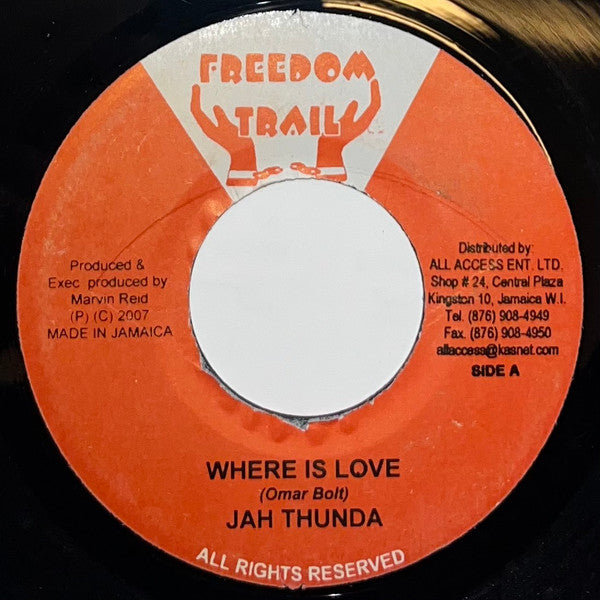 Jah Thunder - Where Is Love