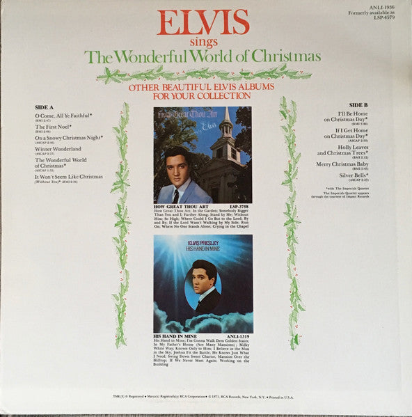 Elvis Presley - Elvis Sings The Wonderful World Of Christmas