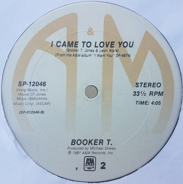 Booker T. Jones - Don't Stop Your Love