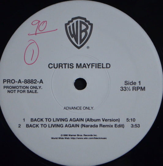 Curtis Mayfield - Back To Living Again