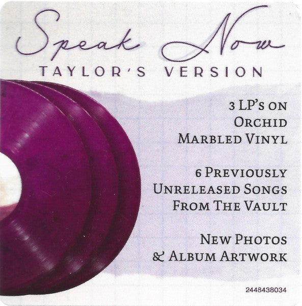 Taylor Swift - Speak Now (Taylor's Version) [MARBLED ORCHID VINYL]