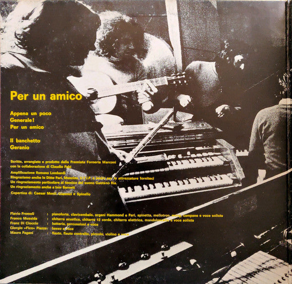 Premiata Forneria Marconi - Per Un Amico
