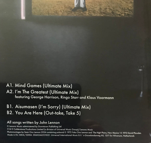 John Lennon - Mind Games EP