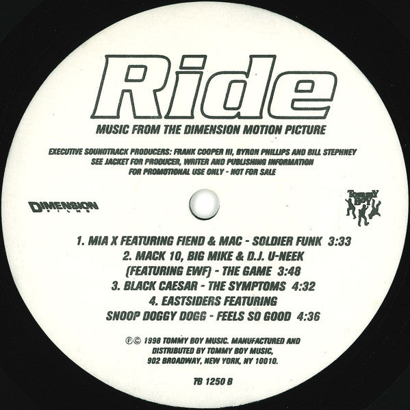 Various - Ride (Music From The Dimension Motion Picture)