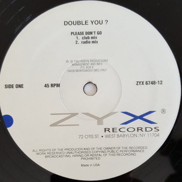 Double You ? - Please Don't Go