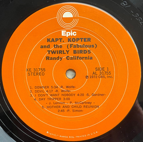 Randy California - Kapt. Kopter And The (Fabulous) Twirly Birds