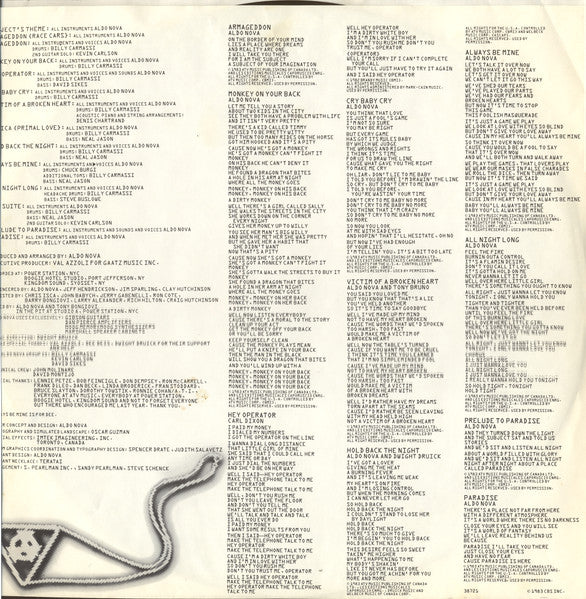 Subject.....Aldo Nova