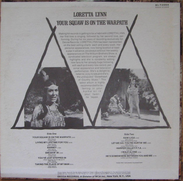 Loretta Lynn - Your Squaw Is On The Warpath
