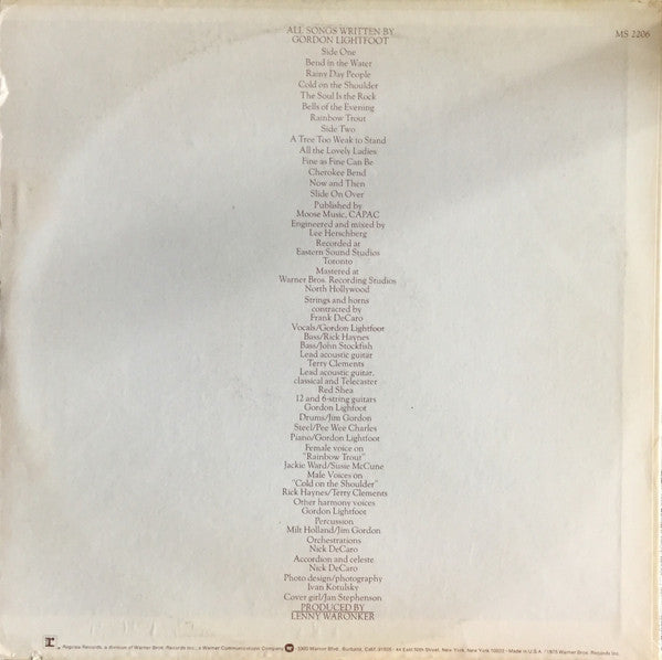 Gordon Lightfoot - Cold On The Shoulder