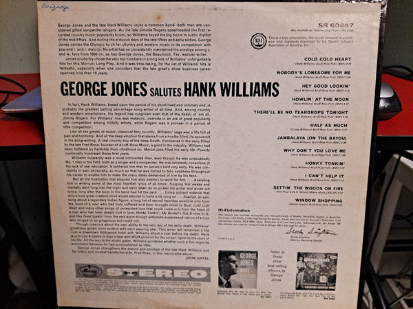 George Jones (2) - Salutes Hank Williams