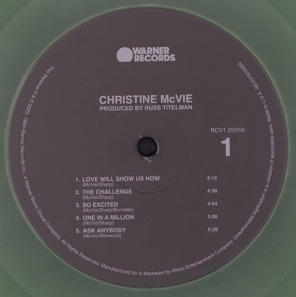 Christine McVie [Fleetwood Mac] - Christine McVie [Coke Bottle Clear Vinyl]